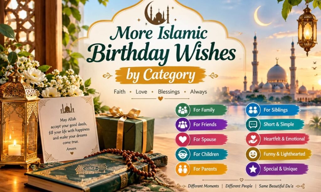 More Islamic Birthday Wishes by Category