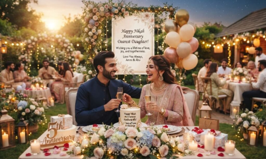 Nikah Anniversary Wishes for Daughterย