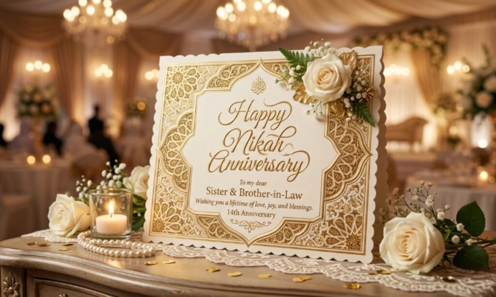 Nikah Anniversary Wishes for Sister and Brother-in-Law