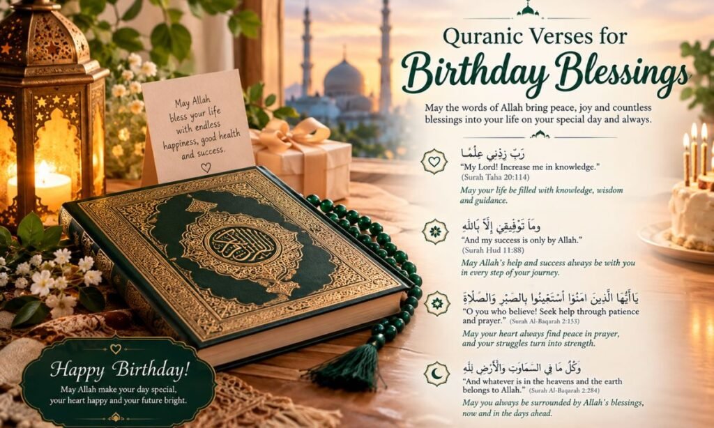 Quranic Verses for Birthday Blessings