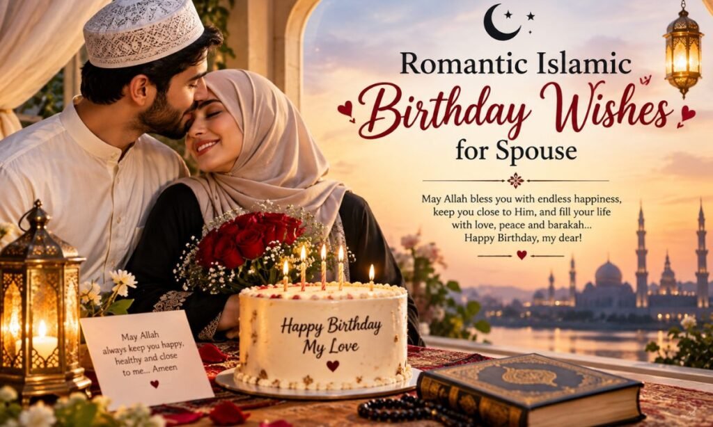 Romantic Islamic Birthday Wishes for Spouse