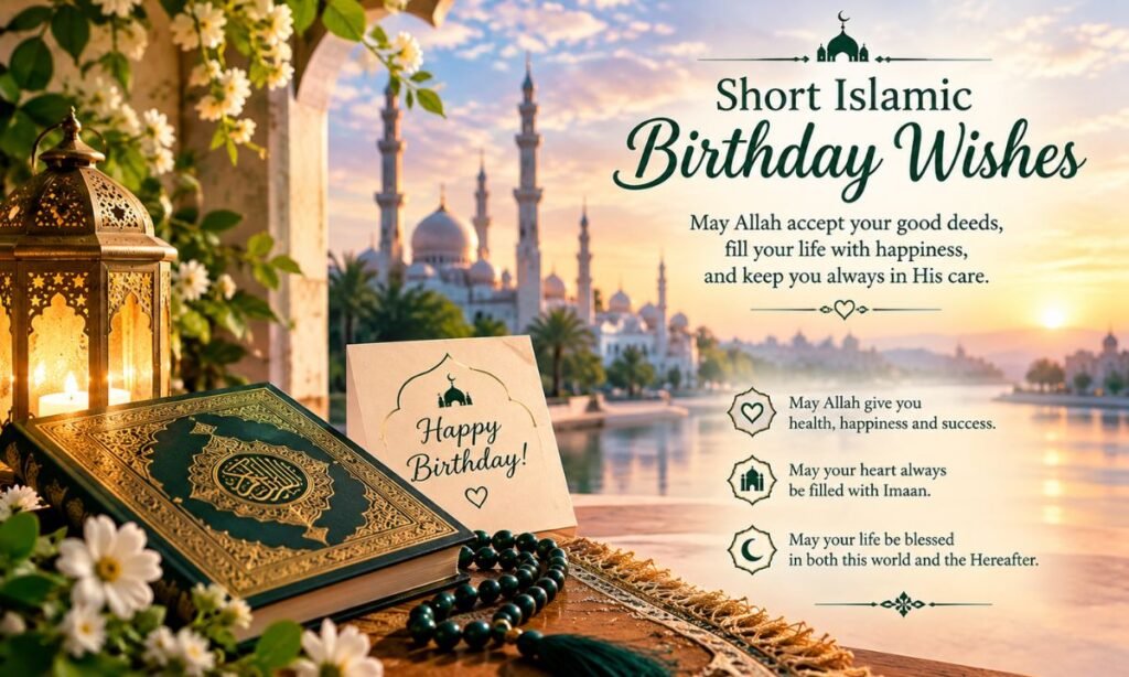 Short Islamic Birthday Wishes