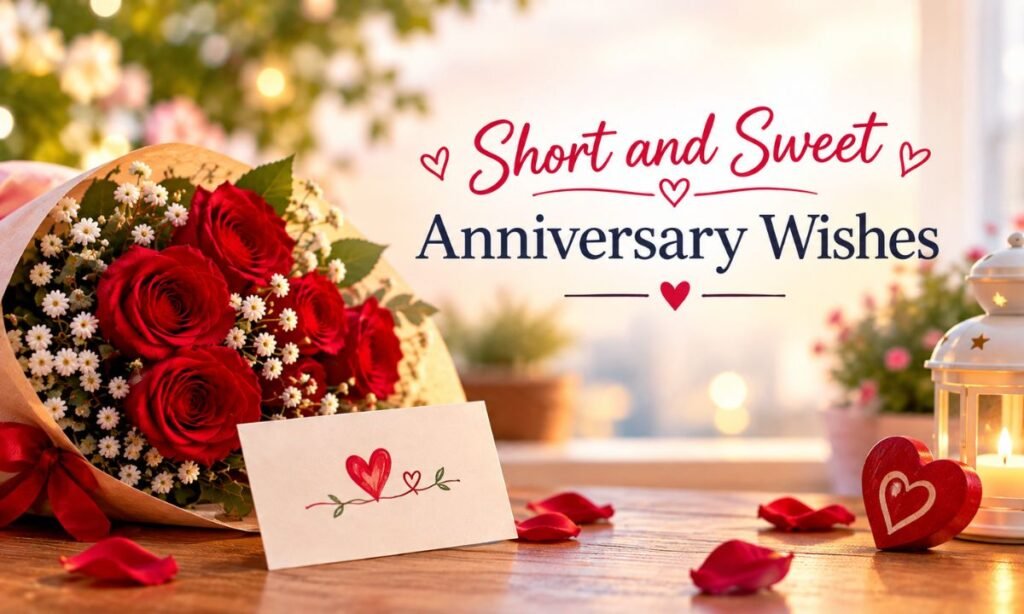 Short and Sweet Anniversary Wishes
