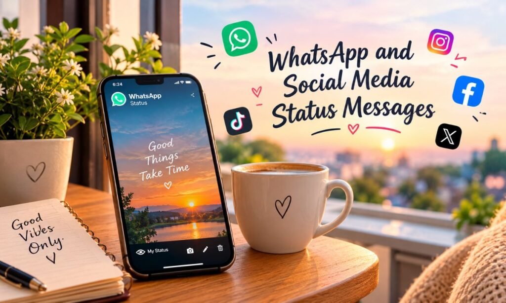 WhatsApp and Social Media Status Messages