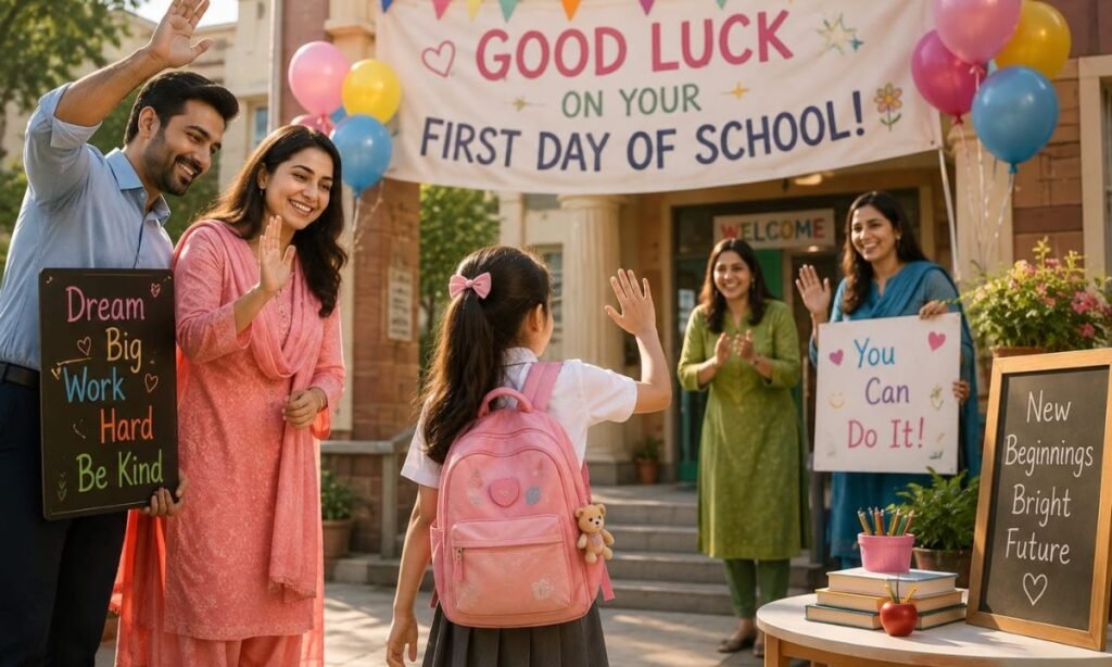 good luck first day of school wishes for girl