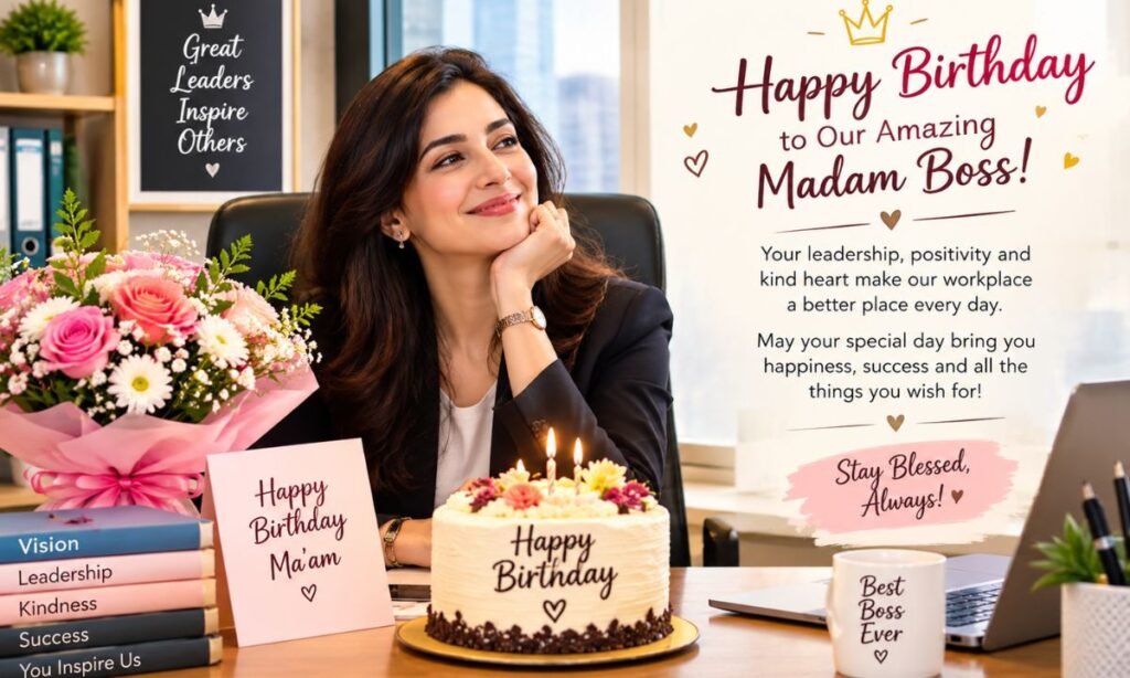 Birthday Wishes for Madam Boss or Female Manager