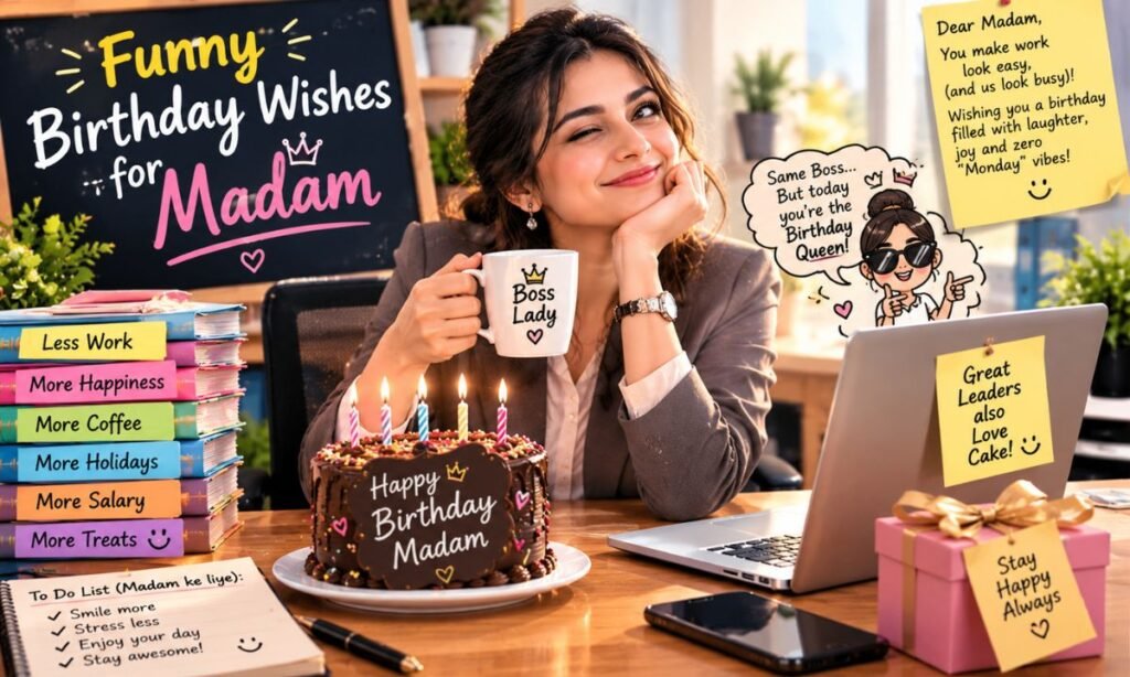 Funny Birthday Wishes for Ma'am
