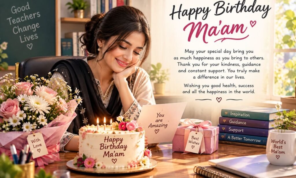 Happy Birthday Ma’am Wishes in English