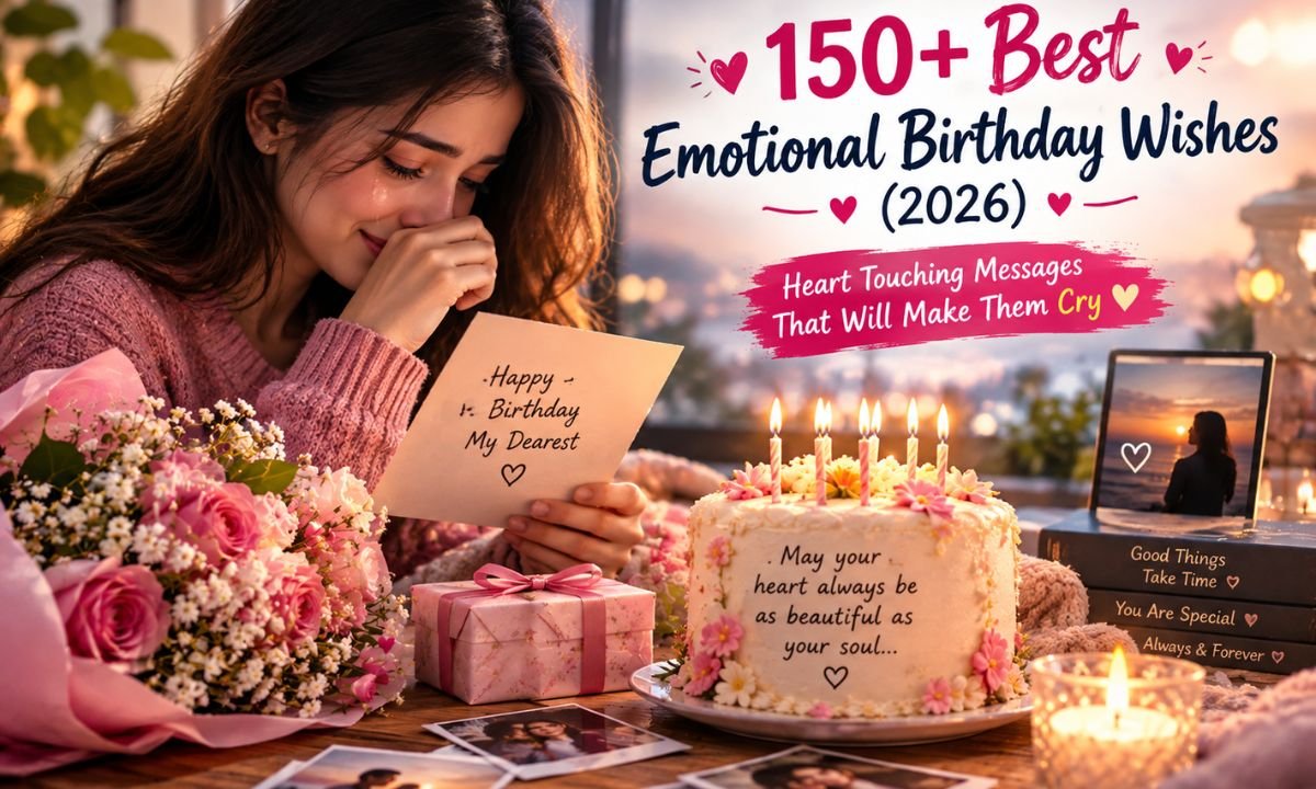 150+ Best Emotional Birthday Wishes (2026) Heart Touching Messages That Will Make Them Cry