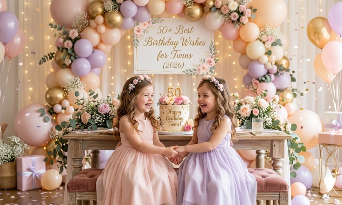 50+ Best Birthday Wishes for Twins (2026) Cute, Heartfelt & Special Messages